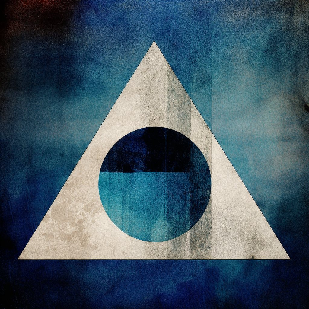 washed triangle and circle mark